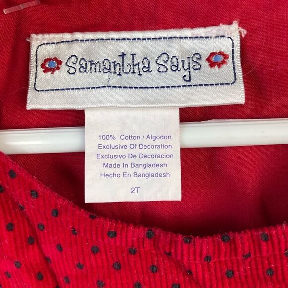 NWOT Samantha Says Dress and Matching Hat Size 2T - Picture 3 of 4